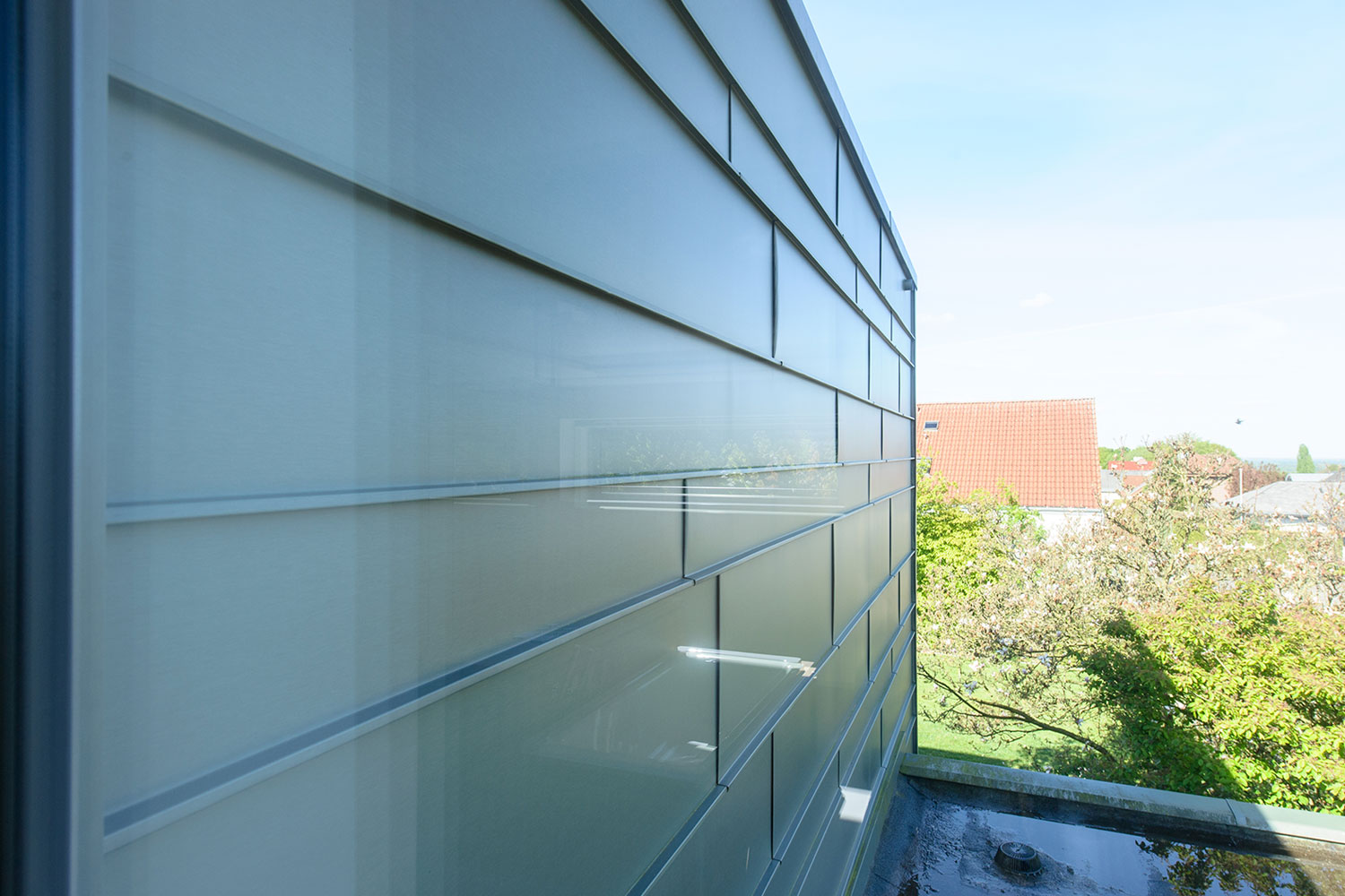 Detailansicht Zinkfassade
